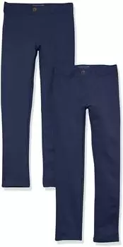 Amazon Essentials Girls Uniform Ponte-knit Legging Slim Fit (AEK10025F21) marineblau