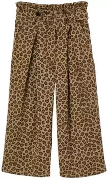Vertbaudet Paperbag-Hose in 7/8-Länge, Musselin beige