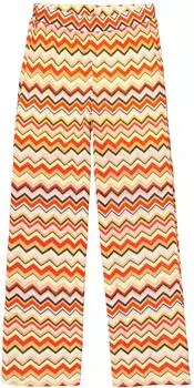 Garcia Colorful Chevron Pants manderin red