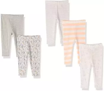 Amazon Essentials Leggings 5er-Pack (AEB00042SS22) carrots/kaninchen/rugby-streifen/streifen