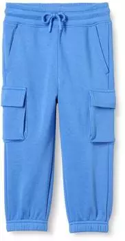 Amazon Essentials Cargo-Jogginghose für Kinder, Relaxed Fit (AEBY89323S25) blau