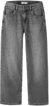 Name It NKFROSE Weite Jeans mit Abriebeffekten (13230733) medium grey denim