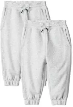 Amazon Essentials Fleece-Jogginghose 2er-Pack (AEBY37607S25) hellgrau meliert