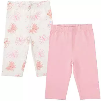 Staccato Caprileggings 2er Pack mit Schmetterlings-Motiven (47506011) nature mel aop/deep rose