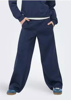 Only KOGADA-NELLA HEART PANT FR JRS NOOS Jerseyhose Relaxed Fit (73581705) navy blazer print/navy blazer emb. heart