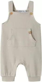Name It Sweat-Latzhose mit Bauchtasche Struktur beige (13258038-Peyote)