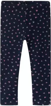 Name It Fleece-Leggings gef&uuml;ttert Herzen marine/rosa (13225451-DARKSA)