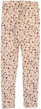 Joha Woll-Leggings Blumen hellrosa/bunt (293475-8038)