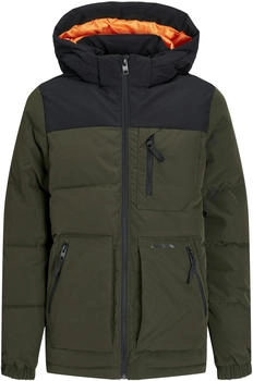 Jack & Jones Otto Ket Puffer Jacket (12258547) Rosin/BlackBlocking/BlackPrint