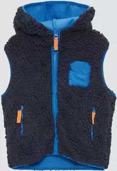 s.Oliver Weste aus Teddyplüsch (2150309) blau
