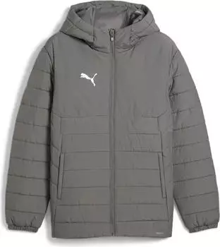 Puma teamADDITIONS Hooded Padded (659738) flat medium gray – Komfort und Bewegungsfreiheit im Fokus