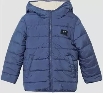 s.Oliver Wendejacke mit Steppung und kuscheligem Teddyplüsch blau 2171560.5836.