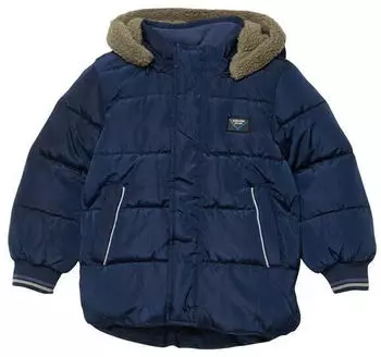 s.Oliver Stepp-Jacke mit Fleece-Futter und Kapuze blau 2171489.5836.