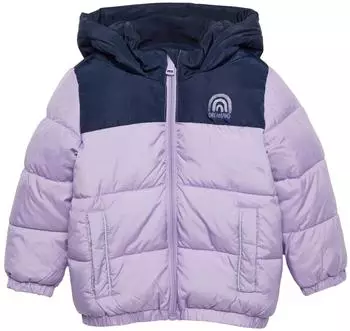 s.Oliver Wattierte Jacke mit Glitzer-Print und Fleecefutter lila 2149506.4725.