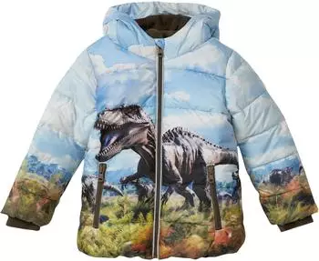 s.Oliver Wattierte Jacke mit Fleecefutter und Kapuze blau mehrfarbig 2168770.98B1.