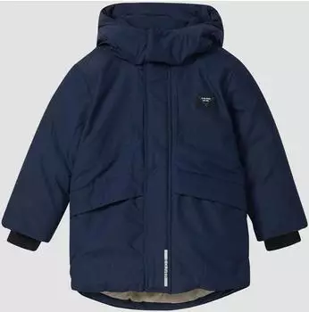 s.Oliver Jacke mit Kapuze und Printdetails blau 2168865.5836.