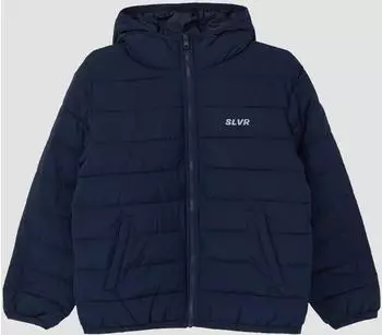 s.Oliver Oversized-Steppjacke mit fixierter Kapuze / blau 2171293.5952.