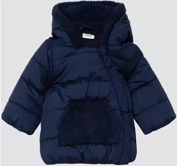 s.Oliver Unisex Steppjacke mit Teddyplüsch blau 2171620.5836.