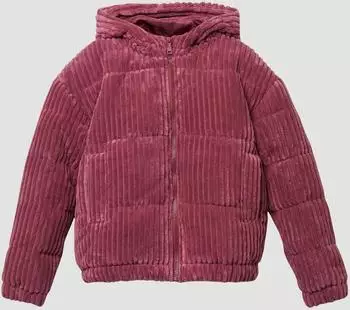 s.Oliver Gesteppte Cord-Jacke mit Kapuze / Rosa 2171542.4392.