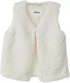 s.Oliver Weste aus Teddy-Plüsch mit Glitzereffekt creme 2171843.0406.