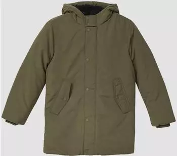 s.Oliver Wärmender Parka mit Kapuze und Teilungsnähten / Grün 2168818.7993.