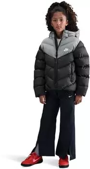 Nike All Day Play Therma-FIT-Puffer-Jacke mit weiter Passform (IB6164) schwarz/smoke grey/weiß
