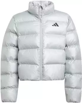 Adidas Kunstdaunen Glam Jacke für Kinder Silver Metallic / Black Reflective (JM1670)