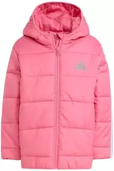 Adidas Essentials 3-Streifen gefütterte Kinderjacke Pink Fusion / White (JL9049)