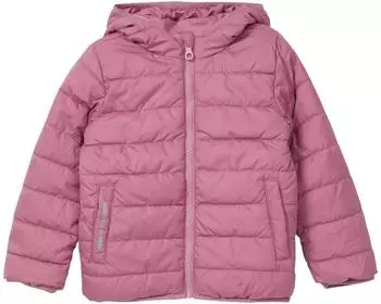 s.Oliver Leicht wattierte unisex Jacke mit fixierter Kapuze pink 2168769.4189.