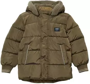 s.Oliver Stepp-Jacke mit Fleece-Futter und Kapuze braun 2171489.8917.