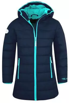 Trollkids Girls Stavanger Coat (219) navy/aqua