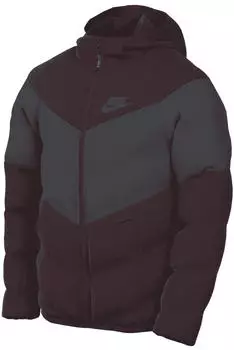 Nike Kids Hooded Jacket Sportswear (FN7730-652) burgundy crush/anthracite/lt photo blue