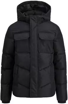Jack & Jones Jcounion Long Puffer Jacket Steppjacke (12279815) schwarz