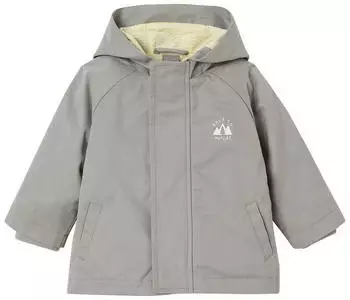 Vertbaudet 3-in-1 Übergangsjacke mit Teddyfleece-Weste salbeigrün
