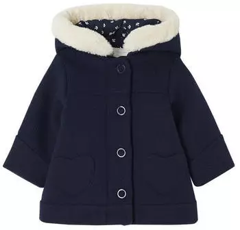 Vertbaudet Mädchen Mantel mit Kapuze (7020602940531030) marine