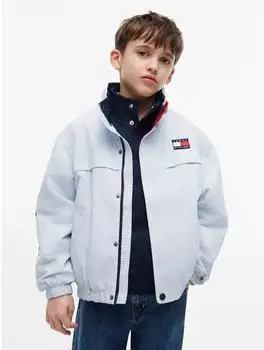 Tommy Hilfiger KS0KS00741 Allwetterjacke Kinder breezy blau stripe