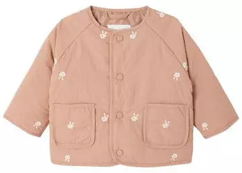Vertbaudet Steppjacke mit Stickerei pekannuss