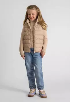 Minoti Gesteppte Weste mit Reißverschluss und abnehmbarer Kapuze (MTI4787005000009) beige