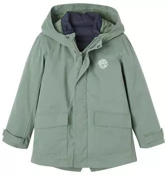 Vertbaudet 3-in-1 Parka mit abnehmbarer ärmelloser Daunenjacke (341009072) salbeigrün