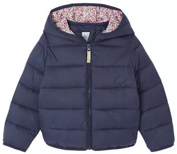 Vertbaudet Leichte Steppjacke mit Kapuze, Recycling-Polyester blau