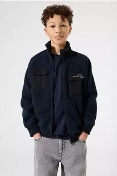 Garcia I53667 Teddy Fleece Jacke dunkelblau