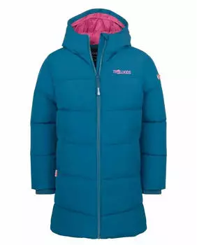 Trollkids Girls Aurland Coat XT Softshell Mantel (715-102) madeira blau/bright berry