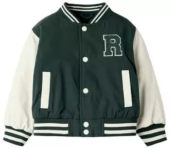 Name It Nkmmains Varsity Jacket Bomberjacke tanne/offwhite