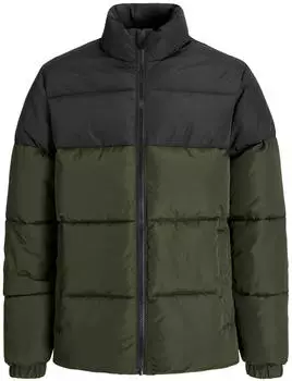 Jack & Jones Jjmaze Puffer Hood Quilted Jacket (12279725) grün/schwarz