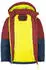 Trollkids Gryllefjord Skijacke carmin red/mystic blue/glow green