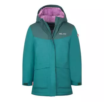 Trollkids Oslo Coat PRO Wintermantel midnight petrol/light violet