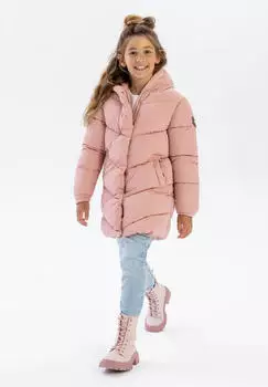 Minoti Steppjacke mit Druckknöpfen und Reißverschluss altrosa