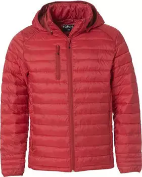 Clique Hudson Gepolsterte Kinderjacke mit abnehmbarer Kapuze und Rei&szlig;verschlusstaschen (020905) rot