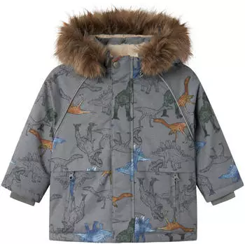 Name It Nmmsnow05 Jacket AOP Fo Noos Kurzjacke Dinosaur (13230589) mockingbird/dinosaur