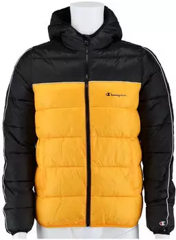 Champion Steppjacke mit Kapuze (306200-KK001) schwarz/gelb